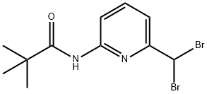 Propanamide, N-[6-(dibromomethyl)-2-pyridinyl]-2,2-dimethyl- 化学構造式