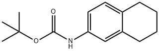 Carbamic acid, N-(5,6,7,8-tetrahydro-2-naphthalenyl)-, 1,1-dimethylethyl ester Struktur