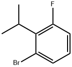 Benzene, 1-bromo-3-fluoro-2-(1-methylethyl)- Struktur