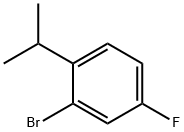 2-溴-4-氟-1-异丙苯,112611-88-8,结构式