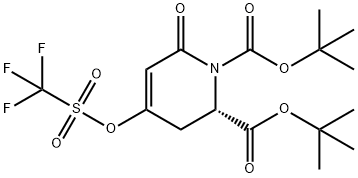 1,2(2H)-Pyridinedicarboxylic acid, 3,6-dihydro-6-oxo-4-[[(trifluoromethyl)sulfonyl]oxy]-, 1,2-bis(1,1-dimethylethyl) ester, (2S)-|(S)-6-氧代-4-(((三氟甲基)磺酰基)氧基)-3,6-二氢吡啶-1,2(2H)-二羧酸二叔丁酯