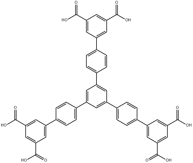 1,3,5-三(3,5′-二羧基[1,1′-联苯]-4-基)苯,1126896-14-7,结构式