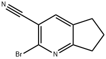 5H-Cyclopenta[b]pyridine-3-carbonitrile, 2-bromo-6,7-dihydro- Structure