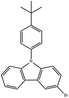 9H-Carbazole, 3-bromo-9-[4-(1,1-dimethylethyl)phenyl]- Struktur