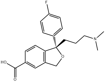 Escitalopram Acid Impurity 化学構造式