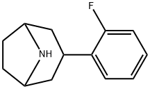 8-Azabicyclo[3.2.1]octane, 3-(2-fluorophenyl)- Struktur