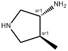 3-Pyrrolidinamine,4-methyl-,(3R,4S)-rel-(9CI) 结构式