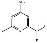 4-Chloro-6-(difluoromethyl)-1,3,5-triazin-2-amine Struktur