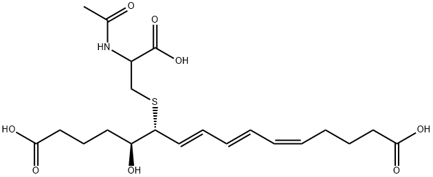 16-carboxy-17,18,19,20-tetranor-14,15-dihydro-N-acetylleukotriene E4|