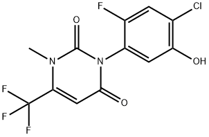 3-(4-氯-2-氟-5-羟苯基)-1-甲基-6-(三氟甲基)嘧啶-2,4(1H,3H)-二酮,114136-60-6,结构式