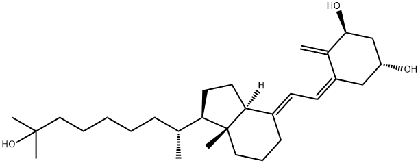 24,24-dihomo-1,25-dihydroxycholecalciferol Struktur