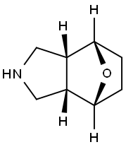 (3aR,4S,7R,7aS)-rel-octahydro-4,7-Epoxy-1H-isoindole (Relative struc) Struktur