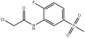 2-chloro-N-(2-fluoro-5-methanesulfonylphenyl)acetamide Structure
