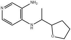 4-N-[1-(oxolan-2-yl)ethyl]pyridine-3,4-diamine Structure