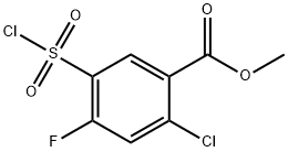 2-氯-5-(氯磺酰基)-4-氟苯甲酸甲酯,1154155-49-3,结构式