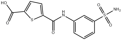 5-[(3-Sulfamoylphenyl)carbamoyl]thiophene-2-carboxylic Acid Struktur