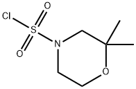 2,2-Dimethylmorpholine-4-sulfonyl Chloride Structure