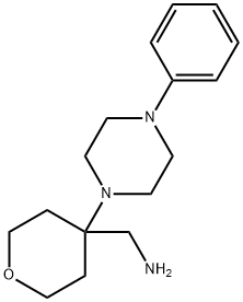 4-(4-phenylpiperazin-1-yl)oxan-4-yl]methanamine Struktur