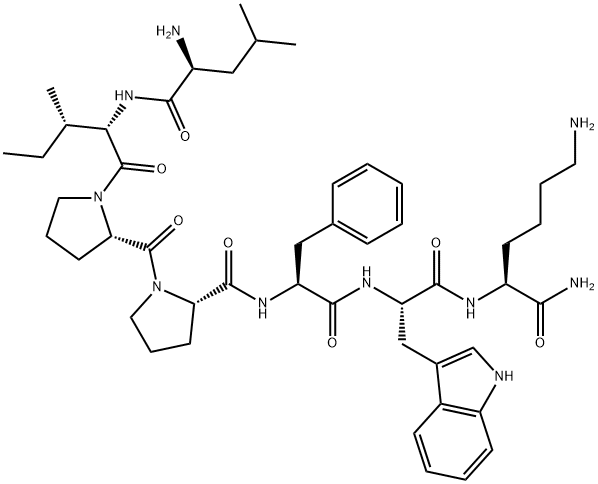Cardiotoxin Analog (CTX) IV (6-12) 结构式