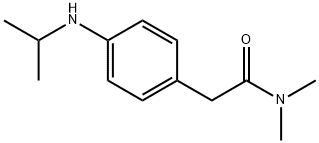 N,N-dimethyl-2-{4-[(propan-2-yl)amino]phenyl}acetamide Structure