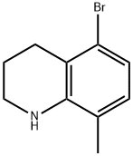 5-Bromo-8-methyl-1,2,3,4-tetrahydroquinoline,1157721-71-5,结构式