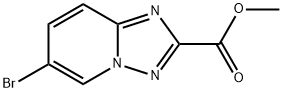 [1,2,4]Triazolo[1,5-a]pyridine-2-carboxylic acid, 6-bromo-, methyl ester 化学構造式