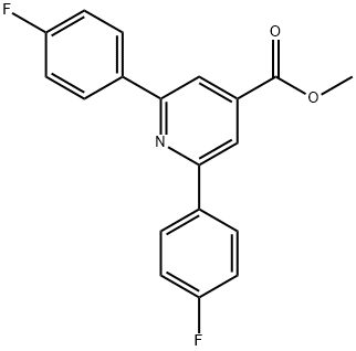 JR-9129, Methyl 2,6-bis(4-fluorophenyl)pyridine-4-carboxylate, 97% Structure