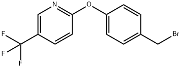 Pyridine, 2-[4-(bromomethyl)phenoxy]-5-(trifluoromethyl)- Structure