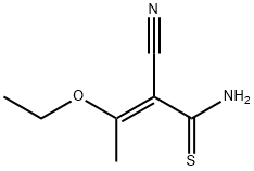 2-Butenethioamide, 2-cyano-3-ethoxy-, (2E)- Structure