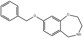 1,4-Benzoxazepine, 2,3,4,5-tetrahydro-8-(phenylmethoxy)- 化学構造式