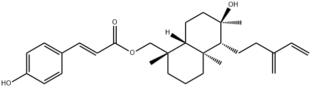 8α-Hydroxylabda-13(16),14-dien
-19-yl p-hydroxycinnaMate Structure