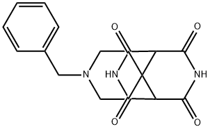 1'-benzyl-3,7-diazaspiro[bicyclo[3.3.1]nonane-9,4'-piperidine]-2,4,6,8-tetraone 化学構造式