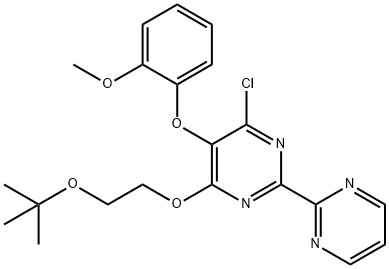 4-Chloro-6-[2-(1,1-dimethylethoxy)ethoxy]-5-(2-methoxyphenoxy)-2,2''-bipyrimidine Structure