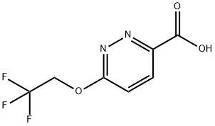 6-(2,2,2-三氟乙烷氧基)哒嗪-3-羧酸 结构式
