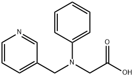 2-[Phenyl(pyridin-3-ylmethyl)amino]acetic Acid Structure