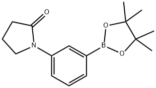 1-[3-(Tetramethyl-1,3,2-dioxaborolan-2-yl)phenyl]pyrrolidin-2-one Struktur