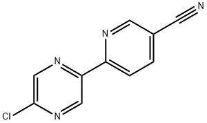 3-Pyridinecarbonitrile, 6-(5-chloro-2-pyrazinyl)- 结构式