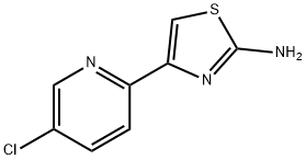 5-Chloro-2-(2'-amino-4'-thiazolyl)pyridine 结构式