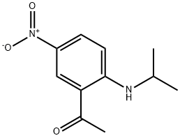 1-[2-(Isopropylamino)-5-nitrophenyl]ethanone Structure