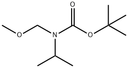 Carbamic acid, N-(methoxymethyl)-N-(1-methylethyl)-, 1,1-dimethylethyl ester Struktur
