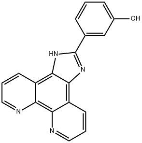 2-(3-hydroxyphenyl)iMidazole[4,5f][1,10]phenanthroline 结构式