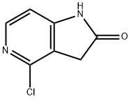 4-Chloro-5-aza-2-oxindole 化学構造式