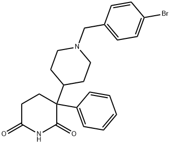 [3,4'-Bipiperidine]-2,6-dione, 1'-[(4-bromophenyl)methyl]-3-phenyl- Struktur