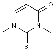 4(1H)-Pyrimidinone, 2,3-dihydro-1,3-dimethyl-2-thioxo-,1194-71-4,结构式