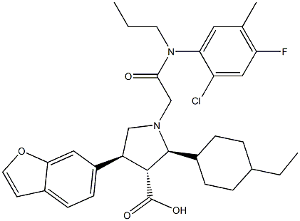 英文同義詞: 3-pyrrolidinecarboxylic acid, 4-(6-benzofuranyl)-1