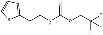 2,2,2-Trifluoroethyl N-[2-(Thiophen-2-yl)ethyl]carbamate 结构式