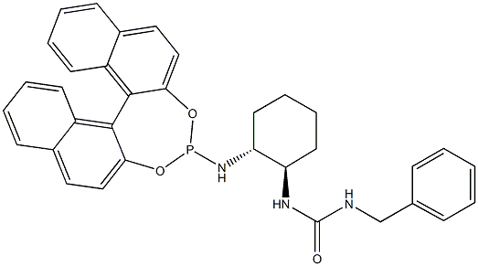 1-BENZYL-3-{(1R,2R)-2-[(11BS)-DINAPHTHO[2,1-D:1',2'-F][1,3,2]DIOXAPHOSPHEPIN-4-YLAMINO]CYCLOHEXYL}UREA,MIN.97% 结构式