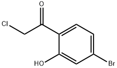 1-(4-溴-2-羟基苯基)-2-氯乙酮 结构式