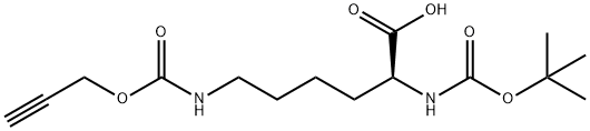 N-α-Boc-propargyl-lysine-OH 化学構造式