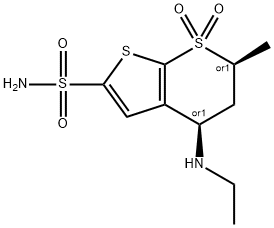 DORZOLAMIDE BASE 化学構造式